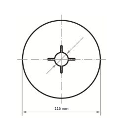 Fiber Disk FIS 115x22mm Seramik 60 - Görsel 2